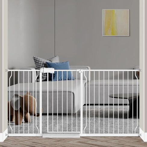 Fairy Baby Small Narrow Baby Gate for Doorways Stairs Hallway 25-27 Inch Wide, Pressure Mounted Walk Through Gates, Indoor Safety Child Gates for Kids or Pets in Saudi Arabia
