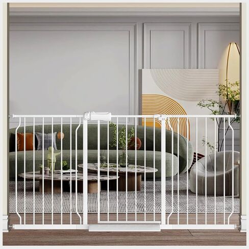 Fairy Baby Small Narrow Baby Gate for Doorways Stairs Hallway 25-27 Inch Wide, Pressure Mounted Walk Through Gates, Indoor Safety Child Gates for Kids or Pets in Saudi Arabia