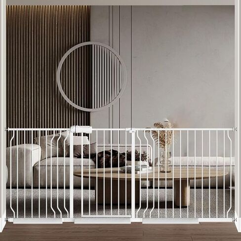 Fairy Baby Small Narrow Baby Gate for Doorways Stairs Hallway 25-27 Inch Wide, Pressure Mounted Walk Through Gates, Indoor Safety Child Gates for Kids or Pets in Saudi Arabia