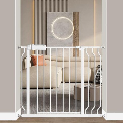 Fairy Baby Small Narrow Baby Gate for Doorways Stairs Hallway 25-27 Inch Wide, Pressure Mounted Walk Through Gates, Indoor Safety Child Gates for Kids or Pets in Saudi Arabia