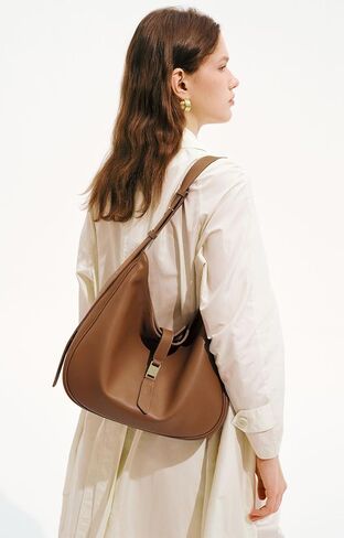 LA FESTIN Genuine Leather Hobo Bags for Women, Real Leather Tote Handbag Shoulder Satchel Purse for Dating in Saudi Arabia