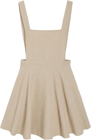 SweatyRocks Girl's Corduroy Overall Dress Sleeveless Skirtall Jumpers Suspender Dresses in Saudi Arabia