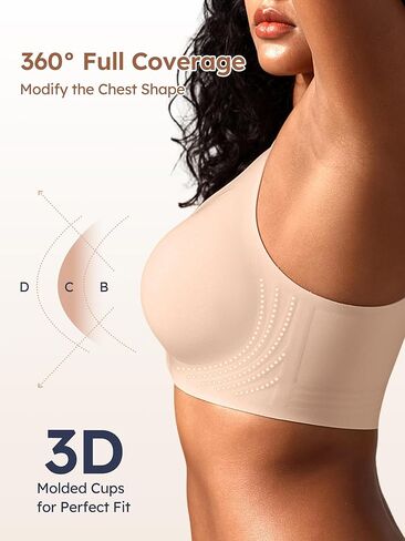 حمالات صدر بإغلاق أمامي للنساء - M-4XL - حمالة صدر جيلي لاسلكية مع خطافين وعينين بدون سلك داخلي بدون خياطة in Kuwait