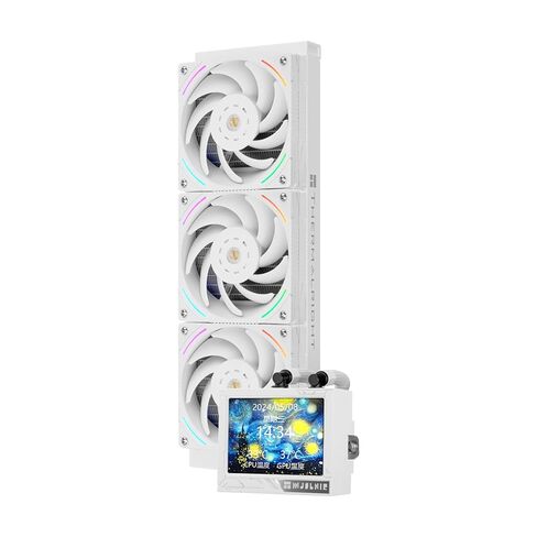 Thermalright Mjolnir Vision 360 Argb White-360mm AIO CPU Cowner ، شاشة IPS LCD بدقة 320 * 240 ، لشاشة AM4/AM5 و LGA1700/1851 ، " in Saudi Arabia