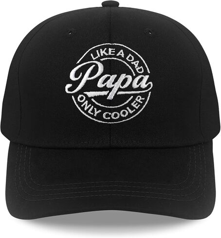 هدايا بابا، قبعات بابا للرجال عيد الميلاد المطرزة خطابات قبعة بيسبول قابلة للتعديل باللون الأسود in Kuwait