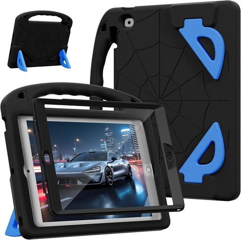 Kids Case for iPad 9th/8th/7th Generation (iPad 10.2 inch 2021/2020/2019), Shockproof Case with Screen Protector (Red) in Kuwait