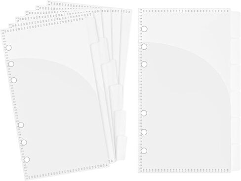 NatSumeBasics 12 A6 Binder Pockets Dividers Purple A6 Cash Stuffing Envelopes with Tab for 6 Ring Budgeting Planner Inserts Supplies Accessories (Purple) in Kuwait