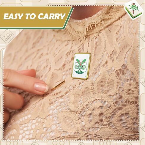Norme 8 Pcs Mini Mahjong Enamel Pins Set Gold Enamel Brooch Pins Bird Joker Flower Designs for Women Men Jackets Hat Lapel Pin Jewelry, Mahjong Accessories, Gifts, and Prizes in Saudi Arabia