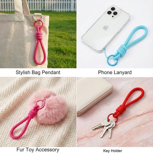 Paracord المفاتيح السوار حقيبة العرافة 12 قطعة حزام مضفر حلقة رئيسية حبل حبل سلسلة مفاتيح لمفاتيح السيارة الهاتف ألعاب من القطيفة in Kuwait