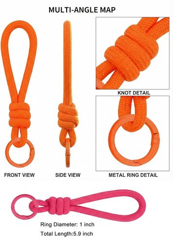 Paracord المفاتيح السوار حقيبة العرافة 12 قطعة حزام مضفر حلقة رئيسية حبل حبل سلسلة مفاتيح لمفاتيح السيارة الهاتف ألعاب من القطيفة in Kuwait