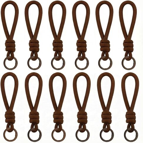 Paracord المفاتيح السوار حقيبة العرافة 12 قطعة حزام مضفر حلقة رئيسية حبل حبل سلسلة مفاتيح لمفاتيح السيارة الهاتف ألعاب من القطيفة in Saudi Arabia