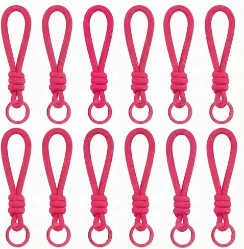 Paracord المفاتيح السوار حقيبة العرافة 12 قطعة حزام مضفر حلقة رئيسية حبل حبل سلسلة مفاتيح لمفاتيح السيارة الهاتف ألعاب من القطيفة in Kuwait