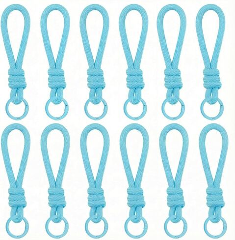 Paracord المفاتيح السوار حقيبة العرافة 12 قطعة حزام مضفر حلقة رئيسية حبل حبل سلسلة مفاتيح لمفاتيح السيارة الهاتف ألعاب من القطيفة in Kuwait