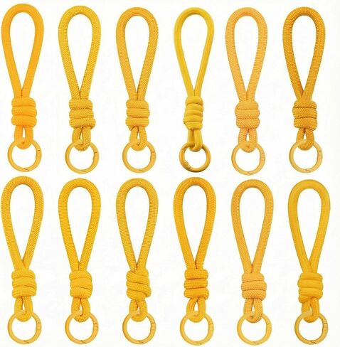Paracord المفاتيح السوار حقيبة العرافة 12 قطعة حزام مضفر حلقة رئيسية حبل حبل سلسلة مفاتيح لمفاتيح السيارة الهاتف ألعاب من القطيفة in Kuwait