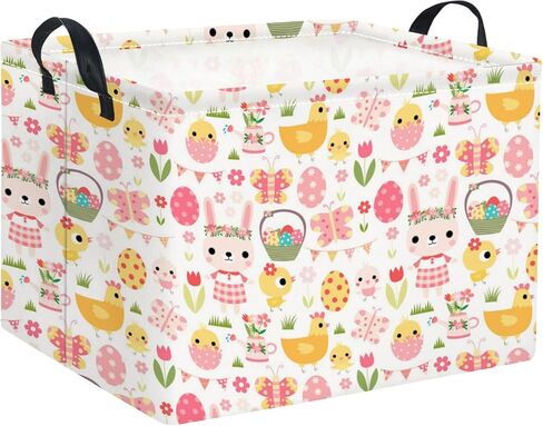 Rectangular Kids Storage Basket Baby Storage Basket with Handles for Home Kitchen Boys and Girls Cute Toy Storage Bin Organizer Shelf Book Room Decor(Purple Butterfly) in Saudi Arabia