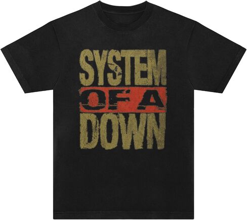 تي شيرت ذو شعار مكدس من نظام داون للجنسين للبالغين in Kuwait