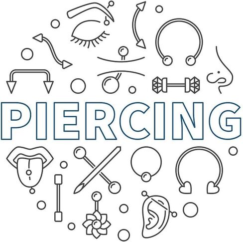 Luxe Modz 200 PCS Mega Pack Body Piercing Barbells Acrylic and Surgical Steel Lot 14 and 16 Gauge Randomly Chosen Assorted Styles in Saudi Arabia