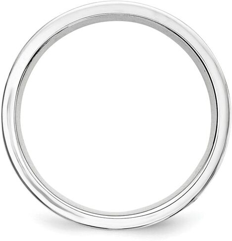 الصلبة 925 الفضة الاسترليني 6mm ماتي ناعم النهاية خاتم الزفاف فريدة من نوعها in Saudi Arabia