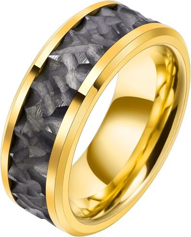 Mens Tungsten Carbide Wedding Bands Wedding Rings for Men Hammered Finish Promise Engagement Pinky Rings Comfort Fit Size 8-14 in Saudi Arabia