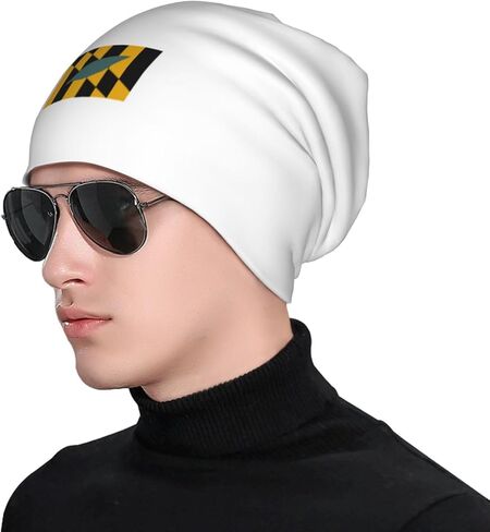 Flag of Calvert County, Maryland Beanie Hat for Women Men Warm Skull Caps Slouchy Knit Beanie Hat Black in Saudi Arabia