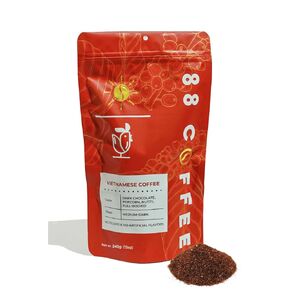 88 COFFEE Whole Bean Coffee: Vietnamese Robusta, Medium-Dark Roast, Bold, Strong, Smooth and Authentic Taste, Made In Vietnam, Ca Phe Sua Da, Ideal for Phin Filter, Drip, Pour-Over, Espresso Machine (500g, 1.1 LBS) in Saudi Arabia