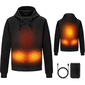 سترة HEWINZE للجنسين 7.4 فولت من الجرافين - زر واحد، 5 مناطق تسخين، 3 مستويات لدرجة الحرارة، بطارية 5000 مللي أمبير في الساعة متضمنة in Kuwait