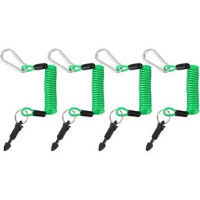 4pcs Trailer Breakaway Cables, 6 ft Heavy Duty Spring Towing Coiled Wire Replacement, Brake Away Switch Safety Lanyard with Pin for RV Trailer Emergency Camper Accessories in Kuwait