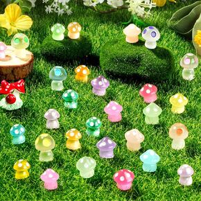 FEXIA 100pcs Mini Ducks Glitter Resin Ducks Mini Resin Animals Figures to Hide Glow in The Dark Tiny Duck Figures for Dollhouse Aquarium Fairy Garden Decor in Kuwait