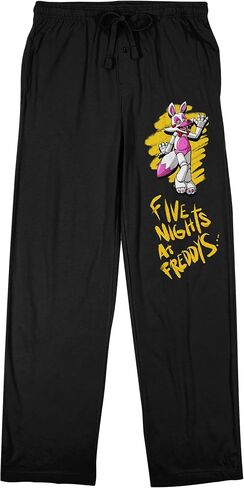 بنطال بيجامة للنوم باللون الأسود للنساء من Five Nights at Freddy's Glamrock Chica in Kuwait