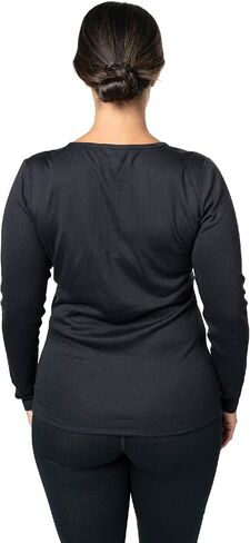 Hot Chillys Women's Pepper Skins Crewneck Midweight Relaxed Fit Base Layer in Saudi Arabia
