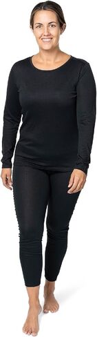 Hot Chillys Women's Pepper Skins Crewneck Midweight Relaxed Fit Base Layer in Saudi Arabia