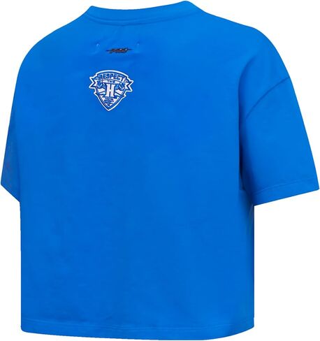 Pro Standard Womens Hampton University Classic Essentials Short Sleeve Boxy Tee Royal Blue XL in Saudi Arabia