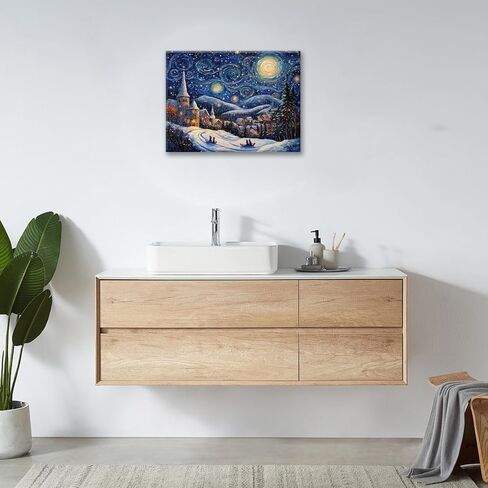 Beach Palm Trees Wall Art, Ocean Tropical Pictures Wall Decor, Coastal Trees Canvas Prints Painting, Framed Artwork for Bathroom Living Room Bedroom Office in Saudi Arabia