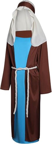Joseph Costume for Kids Boys Shepherd Cosplay Outfit Jesus Robe Nativity Costume Middle East Biblical Times Tunic in Saudi Arabia