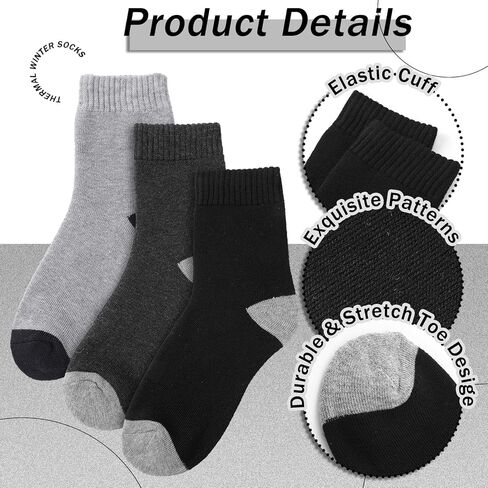 30 Pairs Winter Warm Thermal Wool Socks for Women Hiking Winter Fleece Thick Cozy Boot Socks Bulk for Cold Weather in Saudi Arabia