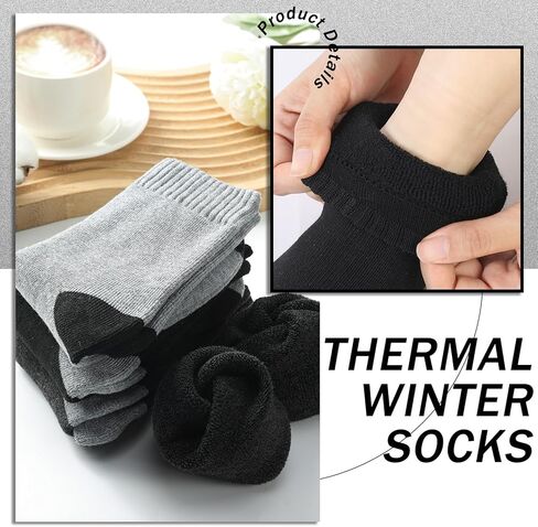 30 Pairs Winter Warm Thermal Wool Socks for Women Hiking Winter Fleece Thick Cozy Boot Socks Bulk for Cold Weather in Saudi Arabia