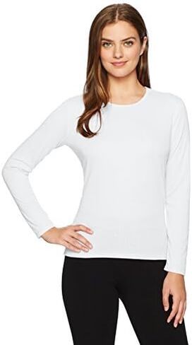 Hot Chillys Women's Pepper Skins Crewneck Midweight Relaxed Fit Base Layer in Saudi Arabia