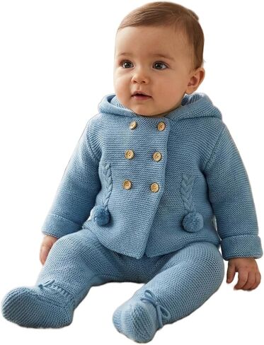 ملابس متماسكة صغيرة مع سترة وسروال فالي للبنين والبنات - مصنوعة في إسبانيا in Kuwait