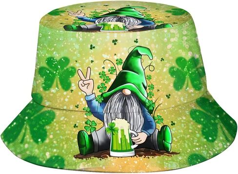St Patrick's Day Bucket Hat for Women Men Green Irish St. Patrick's Hats Packable Travel Beach Fishing Sun Caps in Saudi Arabia