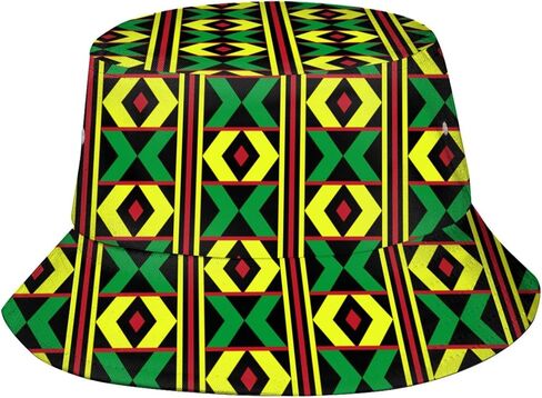 African Bucket Hat for Women Men Black Freedom Fisherman Hat Outdoor Travel Hiking Beach Sun Caps in Kuwait