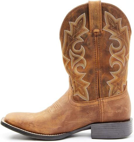 حذاء Durango الرجالي ذو الرقبة الطويلة Barn Westward Western Performance بمقدمة مربعة واسعة بني - 12 D(M) US in Saudi Arabia