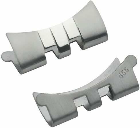 Ewatchparts 2 Pcs 455 End Piece Link Compatible With 20mm Jubilee Band 62510H Rolex 1600 1603 1675 16003 in Saudi Arabia