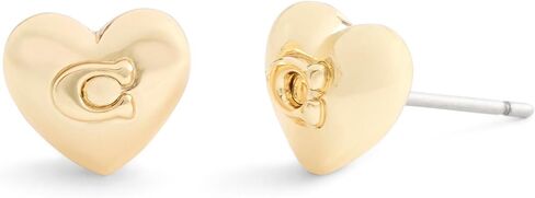أقراط على شكل قلب C للسيدات من COACH Jewelry in Saudi Arabia