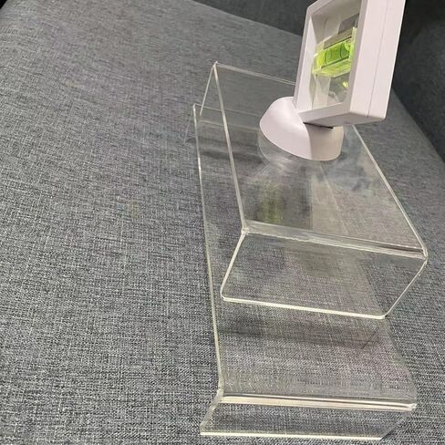 Acrylic Display Riser Set, Clear Rectangular Stands, 5 Pack, 12.4-10.0 Inch, Stepped Height 5.8-3.0 Inch, for Collectibles, Retail, Party Decor in Saudi Arabia