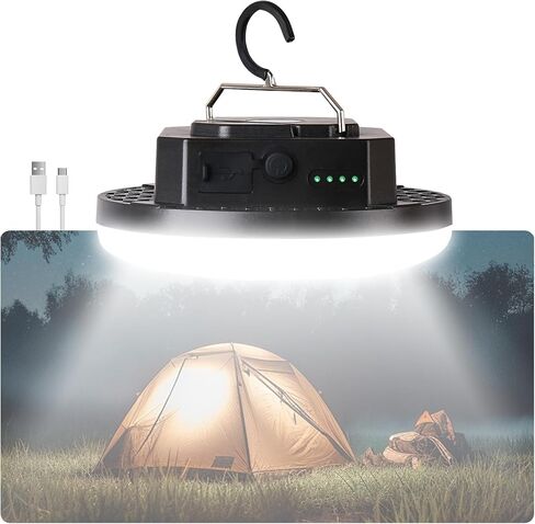 10000mAh Rechargeable Waterproof Portable LED Camping Lights,4000LM Hanging Tent Lights with Magnet,Suitable for Emergency Power Outages,Outdoor Hiking,Workshop Maintenance Lighting(30W) in Saudi Arabia