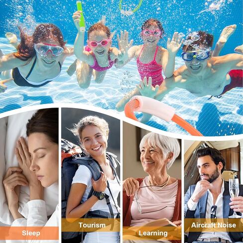 Noise Reducing Ear Plugs, 50dB Noise Cancelling Ear Plugs for Concerts, Reusable Soft Silicone Musicians Earplugs for Side Sleepers/Drummers/Snoring Blocking/Concert Earbuds Protection [Black] in Saudi Arabia