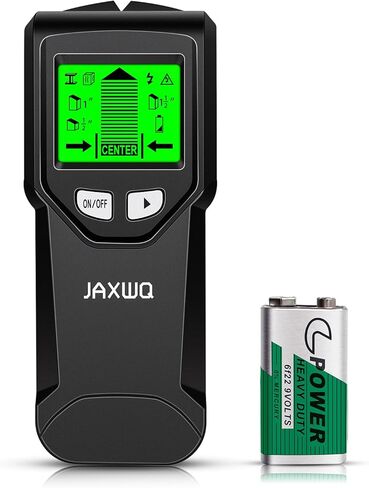 STUD STANER SCANNER - 5 في 1 أداة Finder Tool مع شريحة المعالجات الدقيقة وشاشة HD LCD ، مكتشفات كاشف مسمار من أجل الوسط وحافة الأزرار المعدنية من Wood AC سلك الأزرار (الفحم) in Saudi Arabia