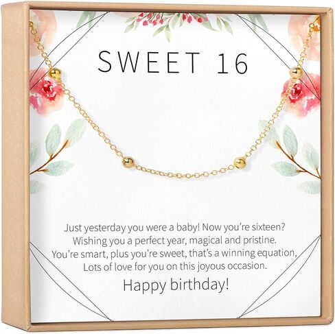 Dear Ava Sweet 16 Bracelet - Sweet Sixteen, Daughter, Granddaughter, Niece, Friend, Heartfelt Card & Jewelry Gift for 16th Birthday, Holidays and more in Saudi Arabia