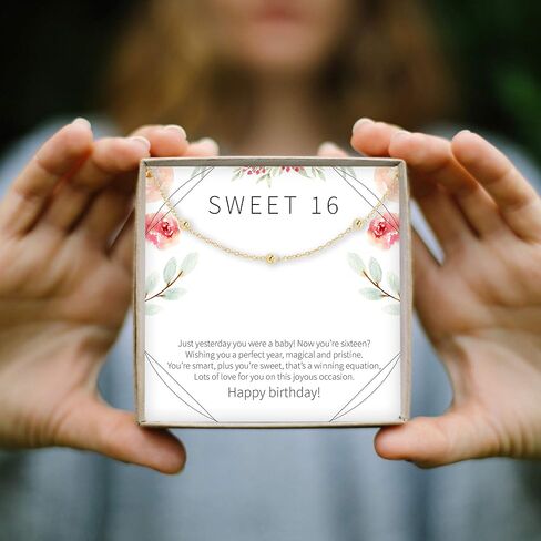 Dear Ava Sweet 16 Bracelet - Sweet Sixteen, Daughter, Granddaughter, Niece, Friend, Heartfelt Card & Jewelry Gift for 16th Birthday, Holidays and more in Saudi Arabia