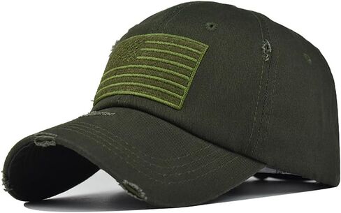 American Flag Hat for Men Women USA Flag Embroidery Distressed Adjustable Cotton Baseball Cap Dad Hat in Saudi Arabia